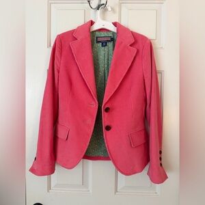 Vineyard Vines Coral Pink Corduroy Blazer